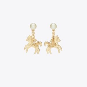 Tory Burch CURIOSITY HORSE CHARM EARRINGS